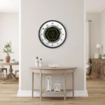Celtic Runes 3 Black Wall Clock by Wayuką́