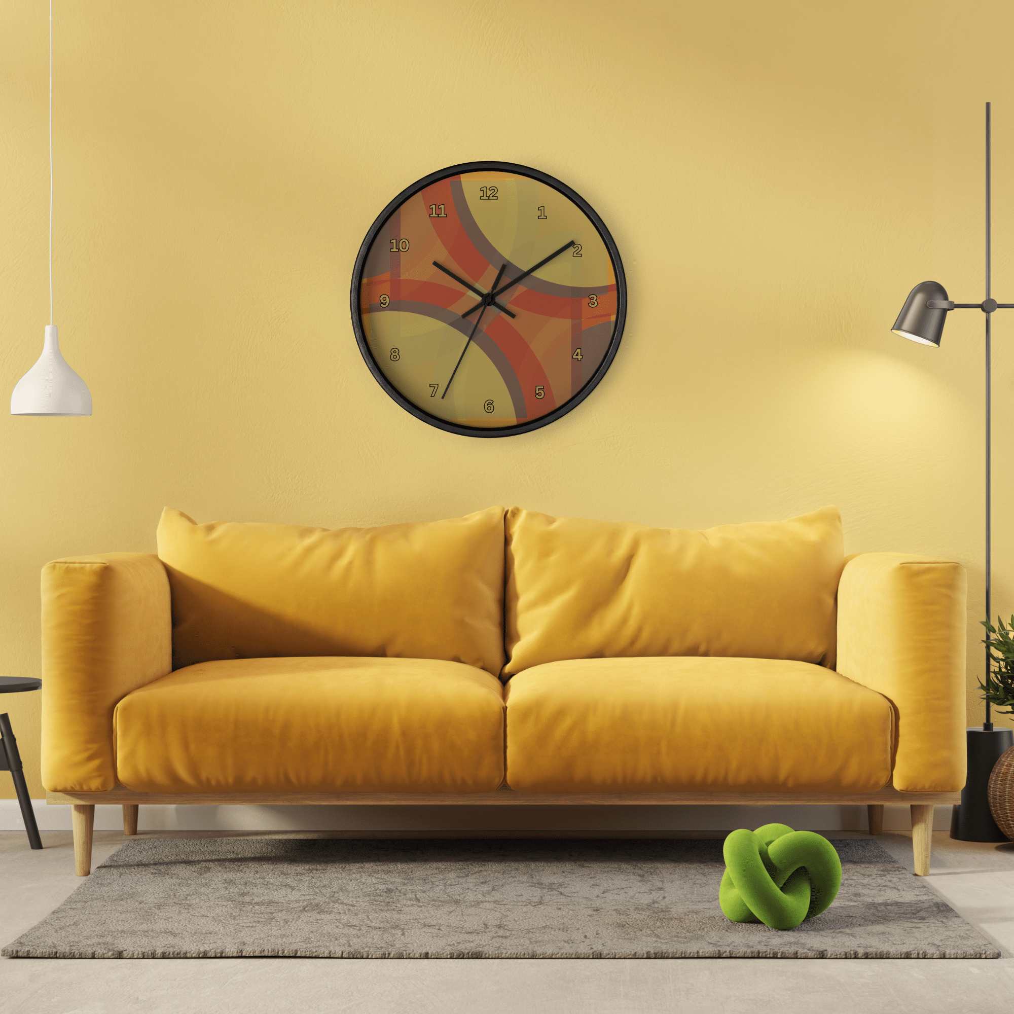 Dissolution Black Wall Clock by Wayuką́