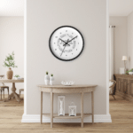 Eastern Sioux We're Still Here Black Wall Clock by Wayuką́