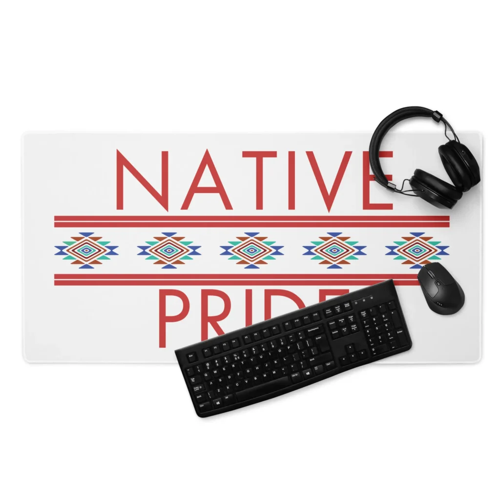 Native Pride 1 Desk Mat by Wayuką́