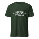 Saponi Strong Arrows Forest Green Unisex T-shirt by Wayuką́