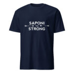 Saponi Strong Arrows Navy Unisex T-shirt by Wayuką́