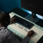 Saponi We're Still Here Desk Mat by Wayuką́