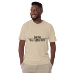 Saponi We're Still Here Sand Unisex T-shirt by Wayuką́