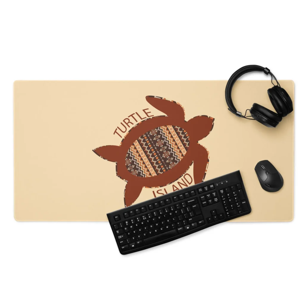 Turtle Island 2 Desk Mat by Wayuką́