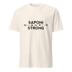 Saponi Strong Arrows Natural Unisex T-shirt by Wayuką́