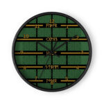 Celtic Runes 1 Black Wall Clock by Wayuką́