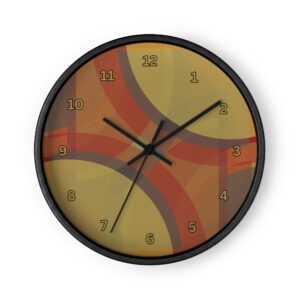 Dissolution Black Wall Clock by Wayuką́