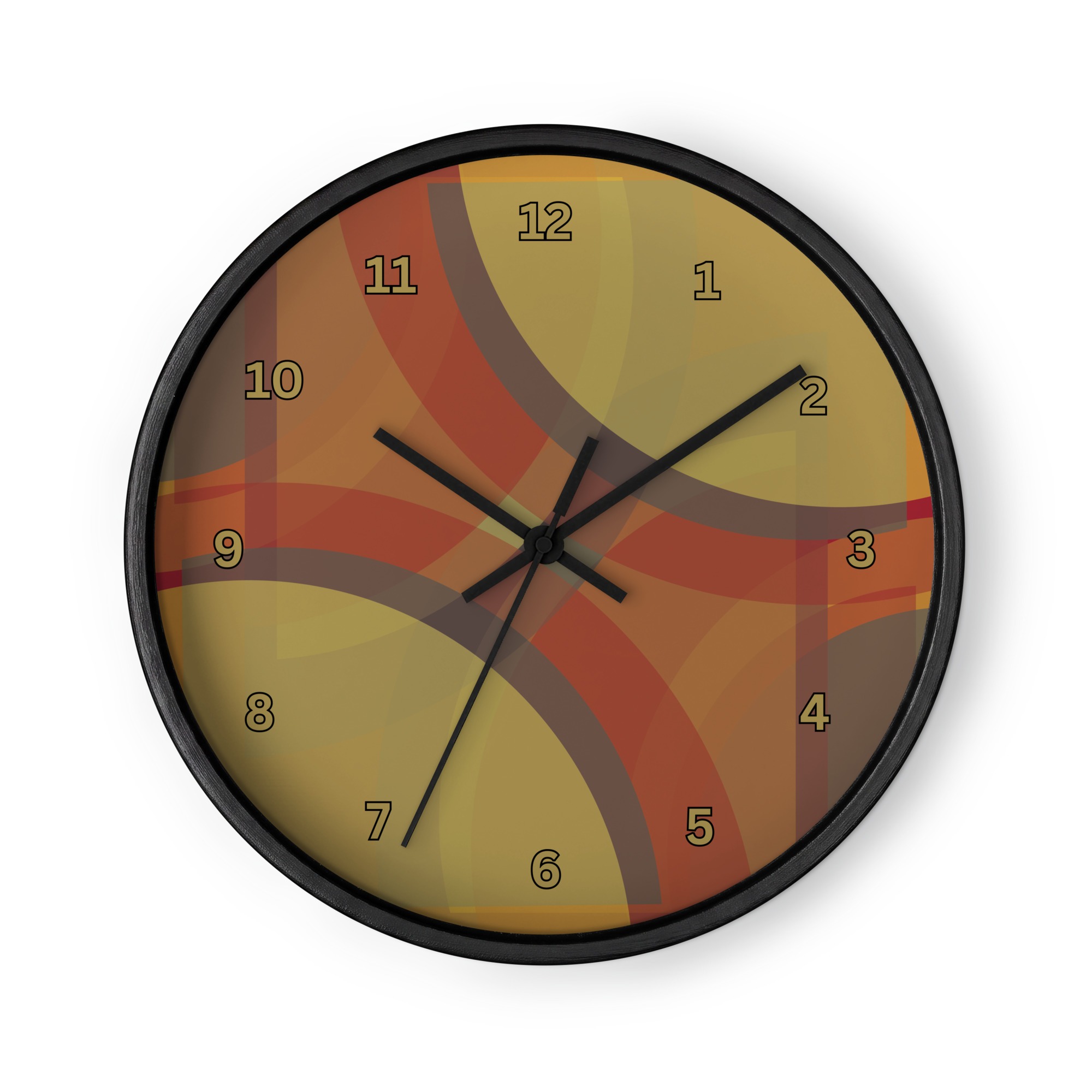 Dissolution Black Wall Clock by Wayuką́