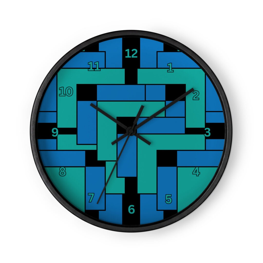 Annex Black Wall Clock by Wayuką́