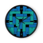Annex Black Wall Clock by Wayuką́