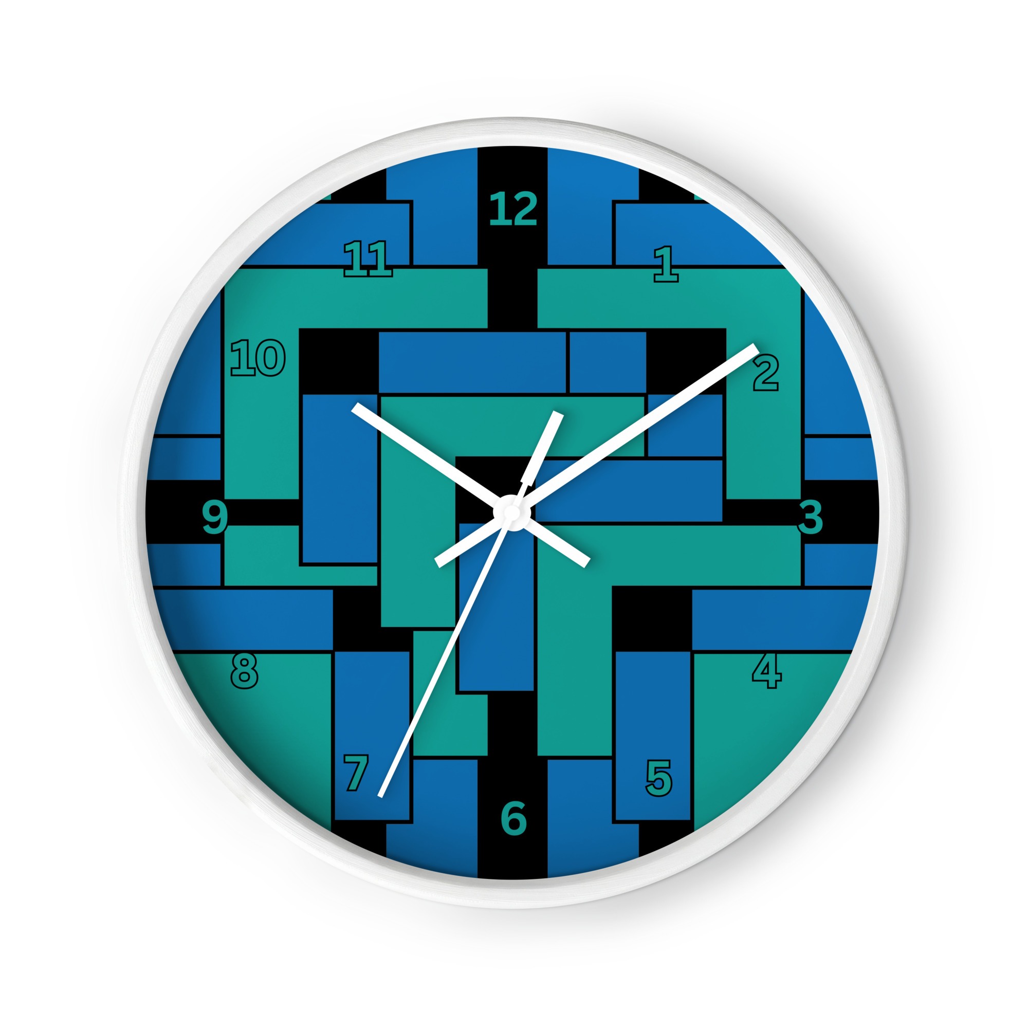 Annex White Wall Clock by Wayuką́