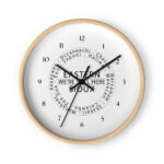 Eastern Sioux We're Still Here Wooden Wall Clock by Wayuką́