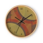 Dissolution Wooden Wall Clock by Wayuką́