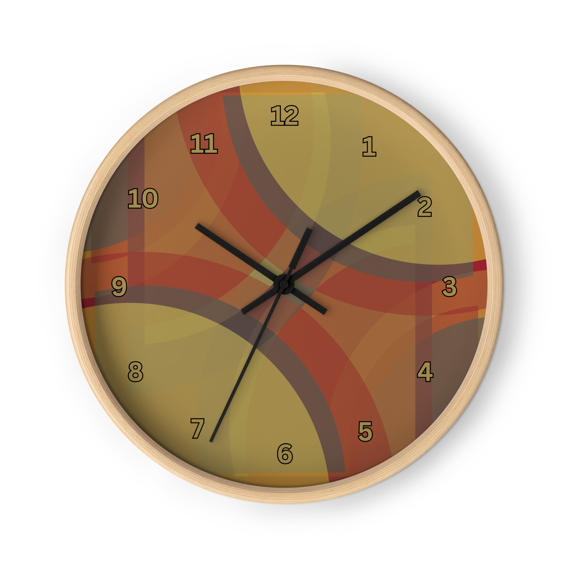 Dissolution Wooden Wall Clock by Wayuką́